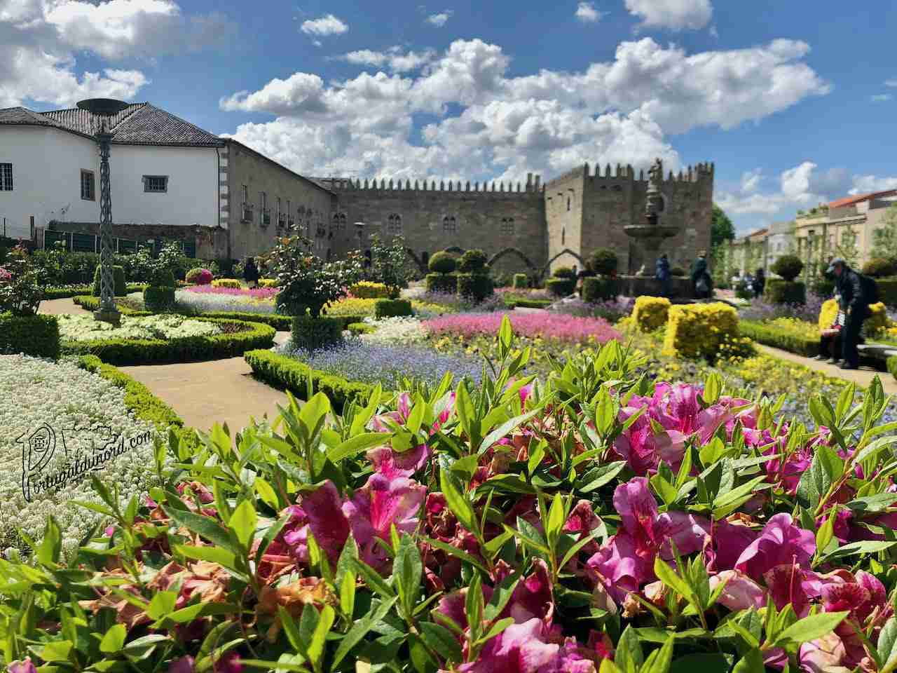 Le jardin de Santa Barbara à Braga